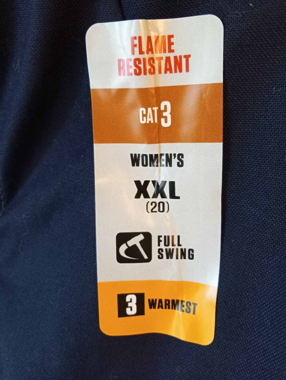 Carhartt Navy Blue Jacket with Gray Sherpa Lining Flame Resistant Full Swing XXL - Picture 12 of 16